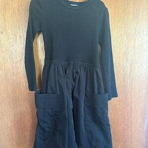 Zara Black Long Sleeve Kids Dress